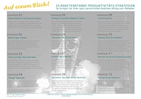 Kunow, Annette, Professor, Mentor, Malerei, Mechanik, Zeitmanagement, 24 raketenstarke Produktivitäts Strategien, Flyer
