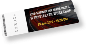 Hager, Jakob, Werbetexter Workshop, Replay vom 29. Juni 2020