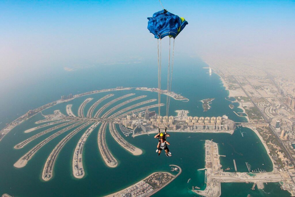 Gunnar Kessler, Tandem-Fallschirmsprung in Dubai