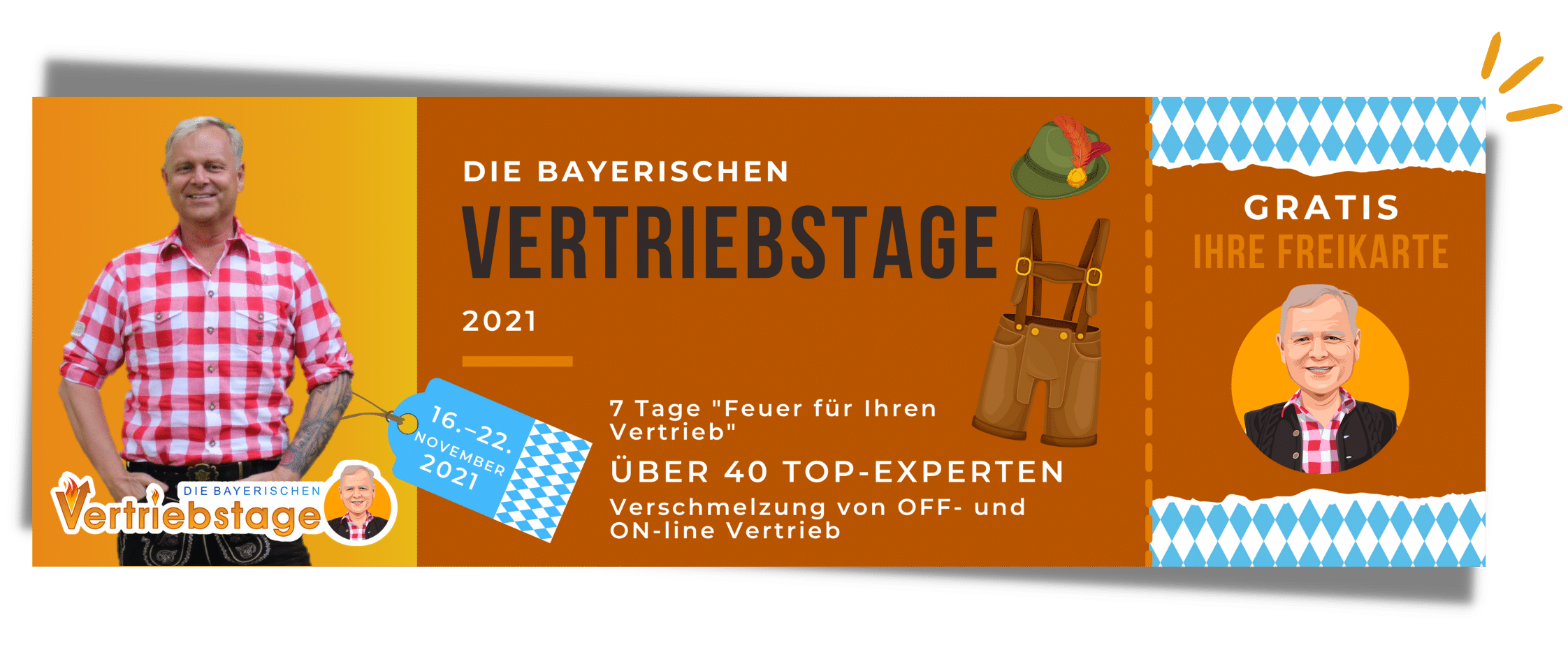Rieder, Uwe, Die bayerischen Vertriebstage 16-22. Nov. 2021, Bild Ticket