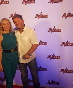 Armin Kittl mit Laura Casselman, CEO von Jvzoo Netzwerk, 24. Sept 2017 Lake Buena Vista USA